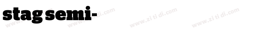 stag semi字体转换